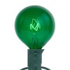 Northlight 10-Count Green G50 Globe Christmas Patio Lights- 9ft, Green Wire - image 4 of 4