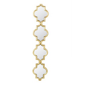 SEVOBAL Bathroom Vanity Mirrors Narrow Four Tiered Wall Mirror Sleek and Polished Robust and Safe Scratch-Resistant, Gold, 9.5"*0.9"*47.2" - 1 of 4