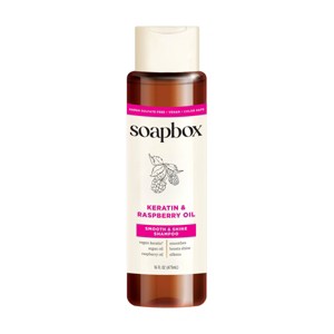 SoapBox Keratin and Raspberry Oil Smooth and Shine Shampoo - 16 fl oz - 1 of 4