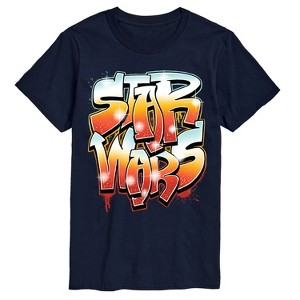 Men's - Star Wars - Airbrush Graffiti Logo Short Sleeve Graphic T-Shirt - 1 of 3