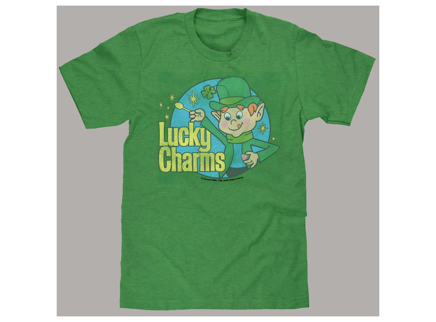 Men's Lucky Charms Short Sleeve Graphic T-Shirt Kelly Green - image 1 of 1