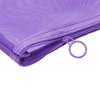 Glamlily Set of 8 Mesh Makeup Bags with Zipper (3 Size, Purple) - 4 of 4