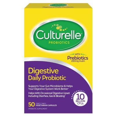 Culturelle Digestive Health 10 Billion CFUs Daily Probiotic for Men and Women - 50ct