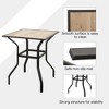 Maggift Patio End Tables Accent Side End Table for Outdoor and Indoor, Garden, Backyard Use, Special Design, Beige, 30.98"*30.98"*35.98" - 4 of 4