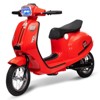 Jojoka Electric Motorcycle for Big Kids, 24V 350W Ride on Moped, Max Up to 14MPH, with Rear Brake, Twist Grip Throttle & LED Light - 2 of 4