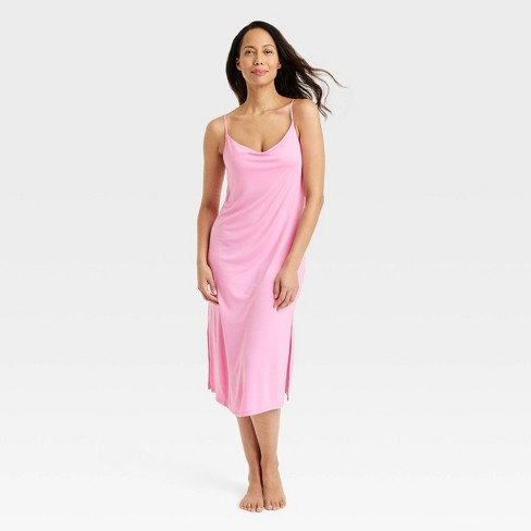 Women's Beautifully Soft Long Sleeve Notch Collar Top And Pants Pajama Set  - Stars Above™ Rose Pink 1x : Target