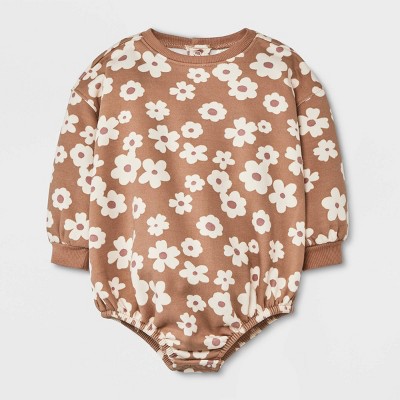 Grayson Collective Baby Girls' Bubble Floral Romper - 6-9M