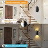 DAKAFUL 2-Pack Modern Outdoor Wall Sconce,Aluminum Square Up Down LED Light, Waterproof Exterior Fixture for Porch Patio Garden Garage - 4 of 4