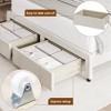 Bed Frame, Upholstered Platform Bed Frame with Storage Drawers, Mattress Foundation with Solid Wooden Slats Support - 4 of 4