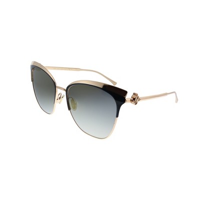 Jimmy Choo JC JULY/S 2M2 Womens Cat-Eye Sunglasses Black Gold 58mm