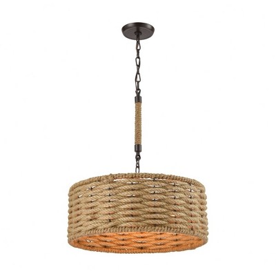 Elk Home Weaverton 3 - Light Chandelier in  Oil Rubbed Bronze