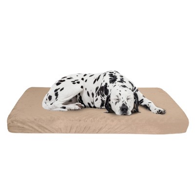 Pet Adobe Orthopedic Micro-Suede Memory Foam Pet Bed - 37" x 24", Tan