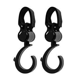 Kitcheniva Multi-purpose Stroller Hook for Diaper Bag Black 2 Pcs - 1 of 3