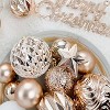 65 Pcs Plastic Christmas Decorative Baubles, Shatterproof Xmas Tree Ornaments Hanging Balls, Christmas Ball Ornaments - 3 of 4