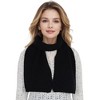 Anna-Kaci Solid Color Knitted Scarf Winter Neck Warm Wrap Stylish Cold Weather Accessory for Women - 3 of 4