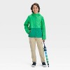 Boys' Solid Colorblock Rain Coat - Cat & Jack™ Jade Green - 3 of 3