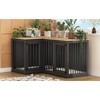 FUFU&GAGA Corner Double Dog Cage Furniture with Divider for Living Room - 4 of 4