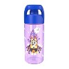 Zak Designs 16 fl oz Polypropylene Glow in the Dark Cypress Bluey Straw Bottle Purple/Blue - 2 of 4
