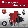 Bison Life Ultra Stretch Latex Crinkle Coated Grip Work Gloves for Gardening and Outdoor Tasks, One Size - 12 Pairs - 3 of 4