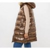 Women's Long Hood Body Warmer Vest - ESQUALO - 2 of 4