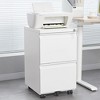 NicBex 2 Drawer Mobile File Cabinet with Lock,Rolling File Cabinets for Home Office Letter/Legal/A4/F4 - 2 of 3