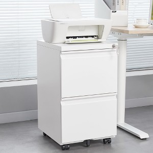 NicBex 3-Drawer Mobile File Cabinet with Lockable Drawers, Under Desk Storage Compact Storage for Documents, A4 Paper for Home, Office - 1 of 4