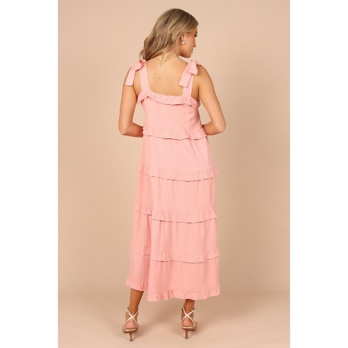 Petal And Pup Women's Pissaro Bow Sleeve Maxi Dress - Blush Pink Xl : Target