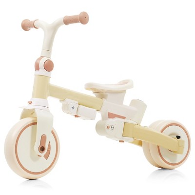 Vynxaria 7-in-1 Baby Tricycle: Foldable, Adjustable Parent Handle, Canopy, Guardrail for 12-72 Months