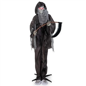 NAYSAYE Party Decoration and Accessories Halloween Reaper Figurine with Interactive Motion for Home and Garden, Multicolor, 102"*36"*102" - 1 of 4