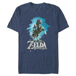 Mens Nintendo Legend of Zelda Breath of the Wild Link Epona T Shirt - 1 of 4