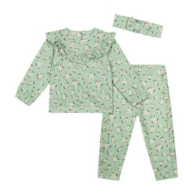Nicole Miller Toddler Girls 3 Piece All over Print Fleece Set