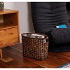 BIRDROCK HOME Sea Grass Storage Basket w/ Handles - Woven Decorative Organizer Bin for Living Room, Bathroom, Magazines & Home Decor - Brown - 2 of 4