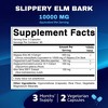 Slippery Elm Bark 10000mg - 180 Vegetarian Capsule - 2 of 4