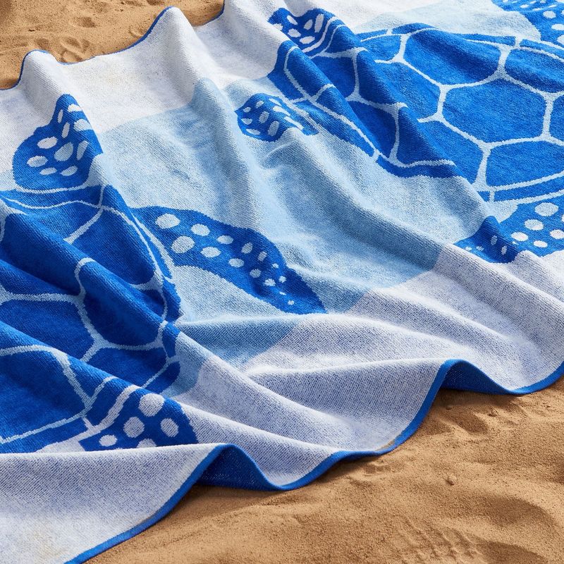 Cotton Jacquard Printed Beach Towel 2 Pack - Great Bay Home, 4 of 8
