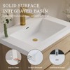SEVOBAL Bathroom Vanities 30 Inch Contemporary Floating Vanity with Stone Composite Sink and Smart Storage Solutions, Beige, 29.53"*19.69"*22.44" - 4 of 4