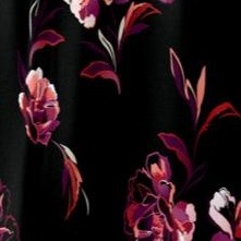 black open floral