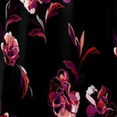 black open floral