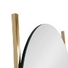 18" x 67" Noka Mirror Leaning Ladder Gold - Kate & Laurel: Capsule Shape, Storage Shelf, Wall Mounted - 3 of 4