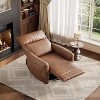 Power Recliner Chair – Swivel Rocker Recliner with USB Ports, Upholstered Fabric Glider Chair for Adults, High Back Single Sofa - 4 of 4
