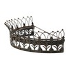 Storied Home Metal Curtain Crown: Horizontal Fashion Abstract Wall Sculpture, New Home Decor, 7.87"H x 28.87"W - 3 of 3