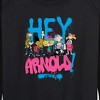 Women's - Hey Arnold! - Arnold Spray Paint 96 Lightweight French Terry Wide Neck Long Sleeve Shirt - 2 of 4
