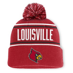 NCAA Louisville Cardinals Cuffed Knit Pom Beanie - 1 of 4
