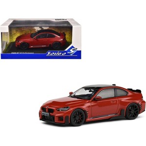 2023 BMW M2 M Performance Toronto Red Metallic with Black Top 1/43 Diecast Model Car by Solido - 1 of 4