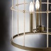 Urban Ambiance Luxury Transitional Indoor Chandelier,  20-1/2''H x 16"W x 16''D,  Aged Brass Finish, UHP4693 - 4 of 4