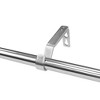 Lumi Home Furnishings 36"x66" Decorative Drapery Single Rod Set with Crackled Ball finials Brushed Nickel - 4 of 4