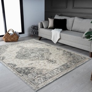 Luxe Weavers Vintage Floral Medallion Indoor Area Rug - 1 of 4