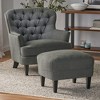 Accent Chair With Ottoman, Nailhead Trim Barrel Chair And Footrest, Comfy,32.50'' x 34.75'' x 34.50''(2.71*2.90*2.88ft) - 2 of 4