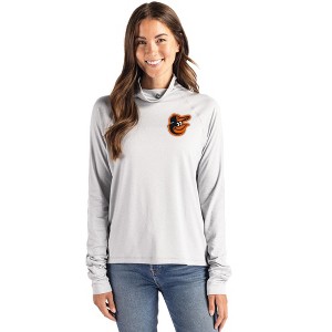 Baltimore Orioles Cutter & Buck Coastline Epic Comfort Recycled Womens Funnel Neck - 1 of 1