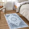Coucheta Vintage Area Rug Washable Non-Slip Foldable Distressed Print Carpet for Kitchen Bathroom Entryway, Multi-Color & Size - 2 of 4