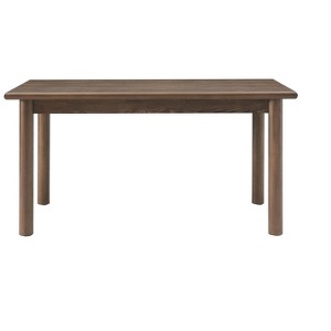 TiramisuBest CLEARWATER RECT SLD TOP Table with Dark Oak for Dining Tables - 1 of 4